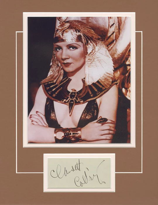 Claudette Colbert autograph