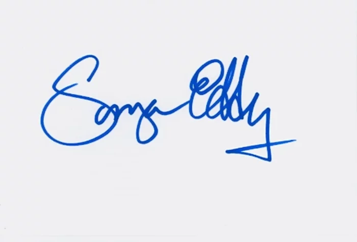 Sonya Eddy autograph