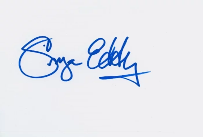Sonya Eddy autograph