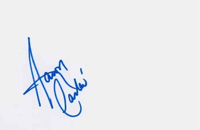 Aaron Carter autograph