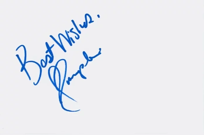 Amrapali Ambegaokar autograph