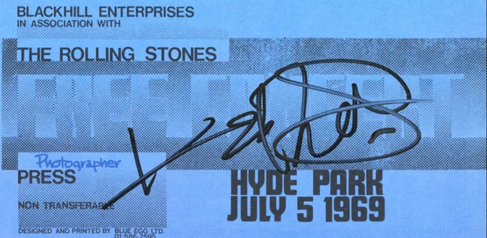 Keith Richards autograph