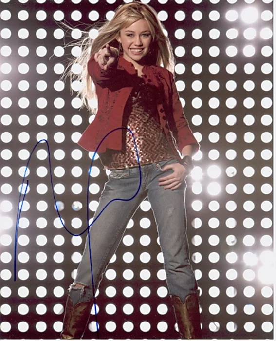 Miley Cyrus autograph