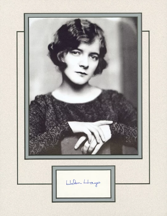 Helen Hayes autograph