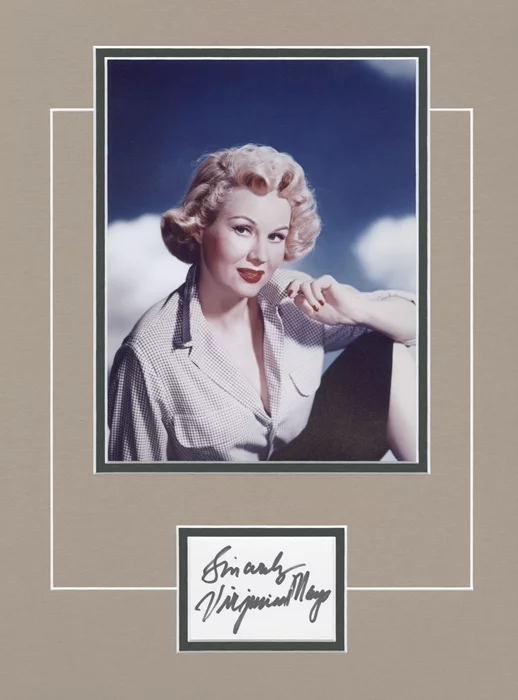 Virginia Mayo autograph