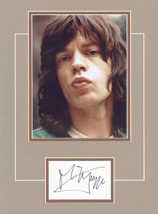 Mick Jagger autograph