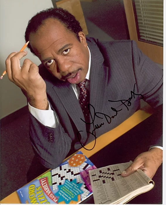 Leslie David Baker autograph