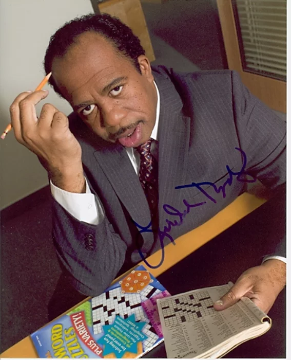 Leslie David Baker autograph