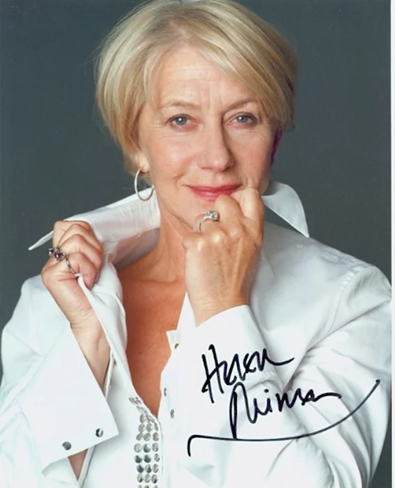 Helen Mirren autograph