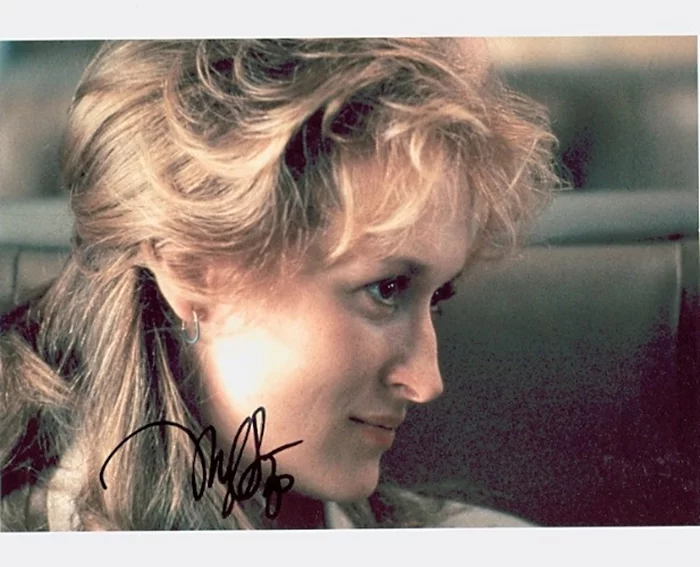 Meryl Streep autograph
