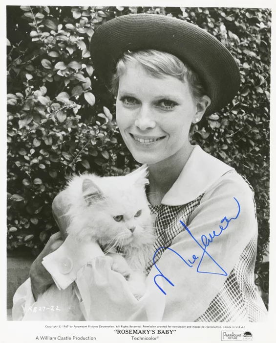 Mia Farrow autograph