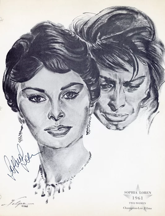 Sophia Loren autograph