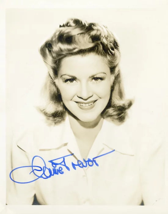 Claire Trevor autograph