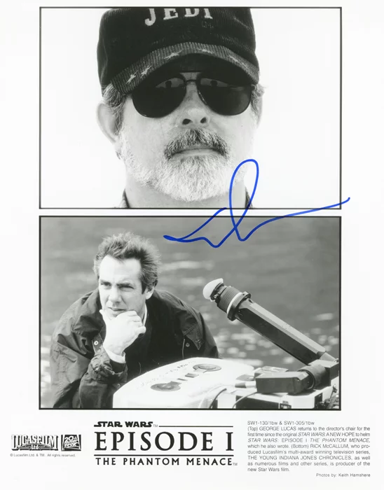 George Lucas autograph