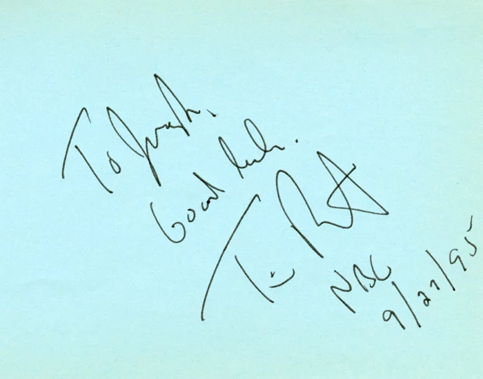 Tim Russert autograph