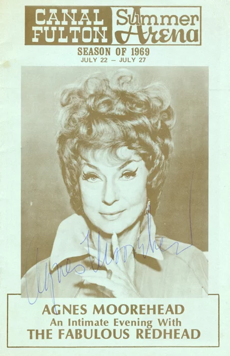 Agnes Moorehead autograph