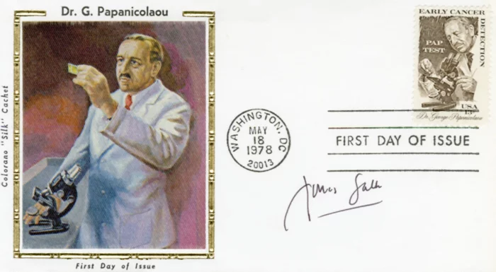Jonas Salk autograph