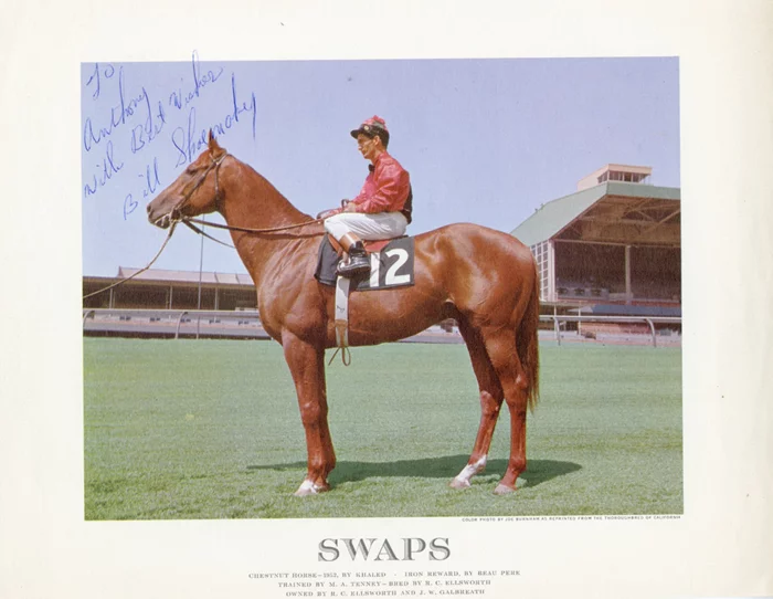 Bill Shoemaker autograph