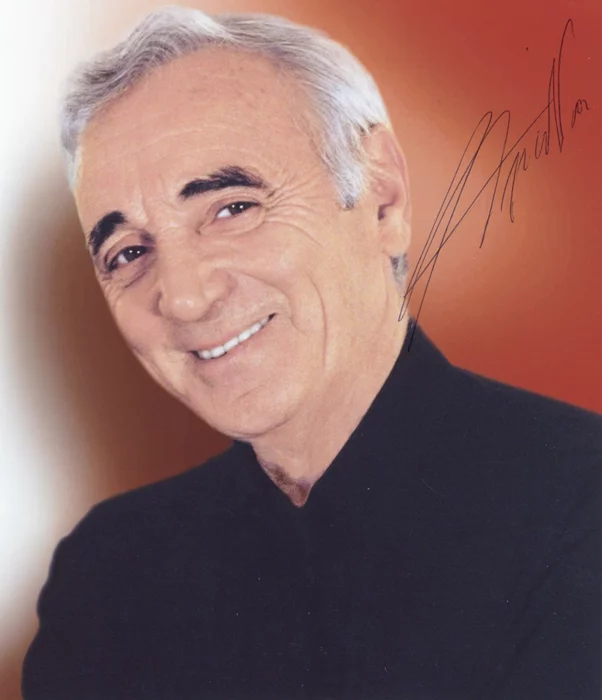 Charles Aznavour autograph