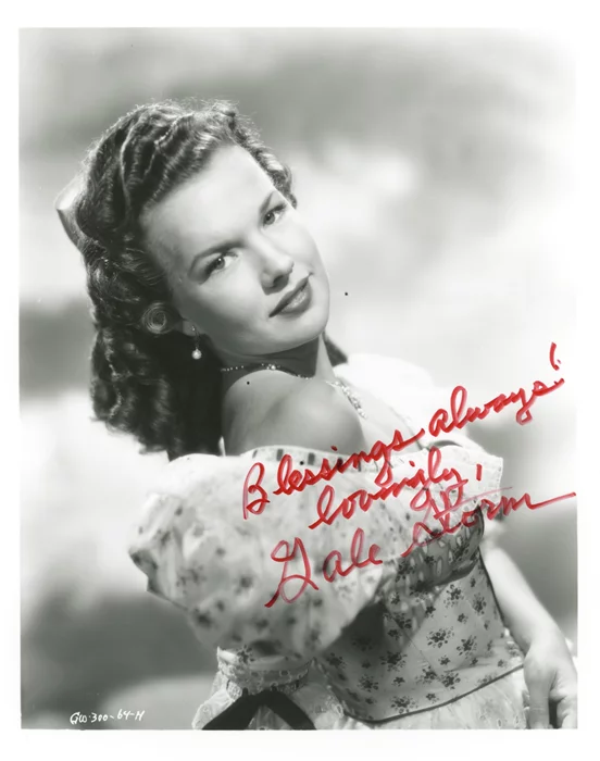 Gale Storm autograph