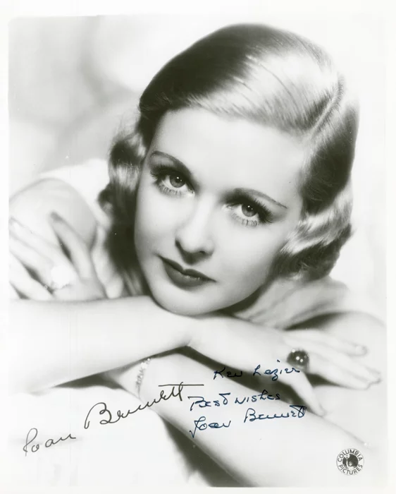 Joan Bennett autograph