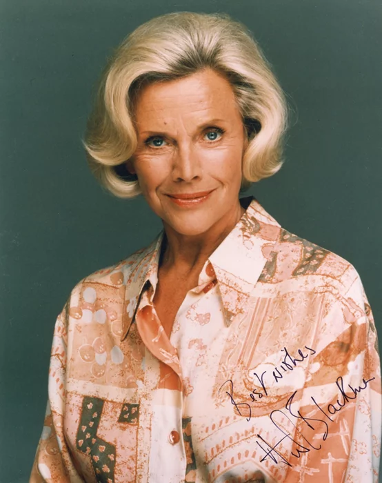 Honor Blackman autograph