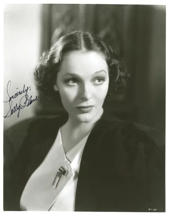 Sally Blane autograph