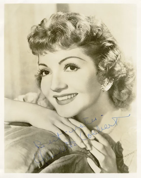 Claudette Colbert autograph