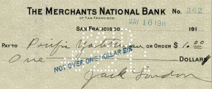 Jack London autograph