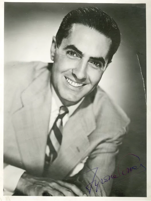 Tyrone Power autograph