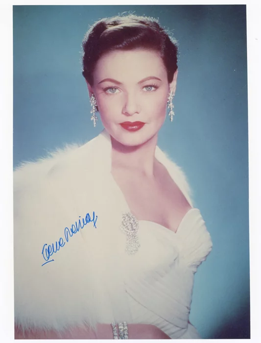 Gene Tierney autograph