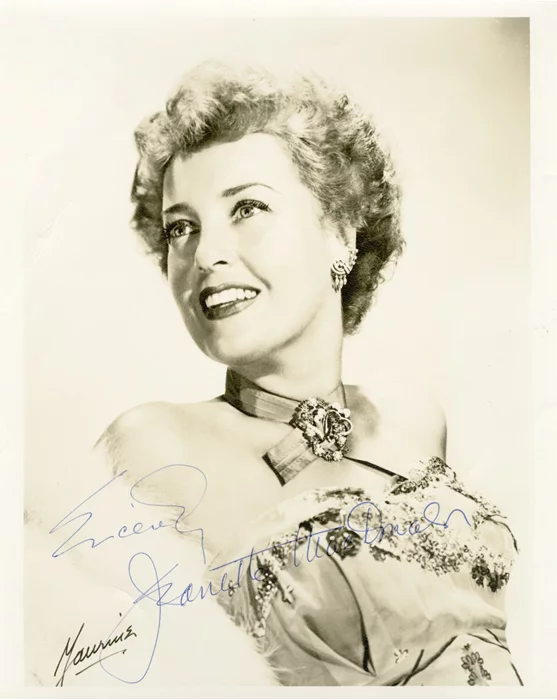 Jeanette MacDonald autograph