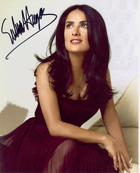 Salma Hayek autograph