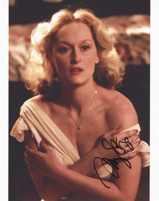 Meryl Streep autograph