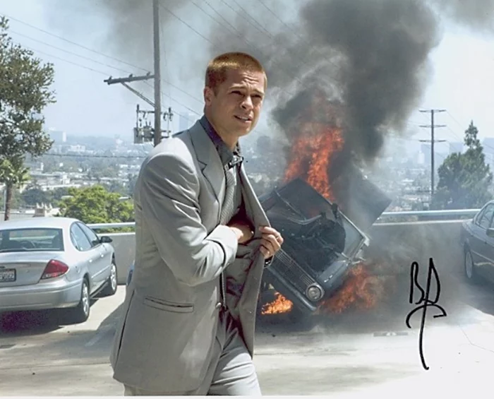 Brad Pitt autograph