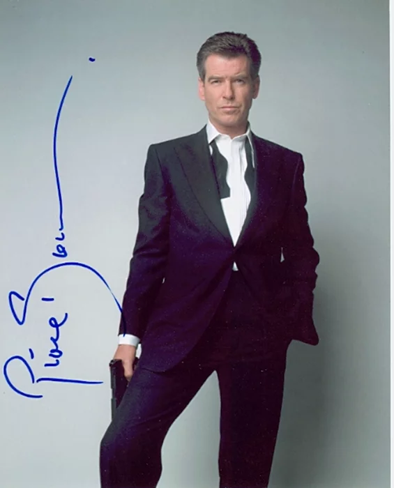 Pierce Brosnan autograph