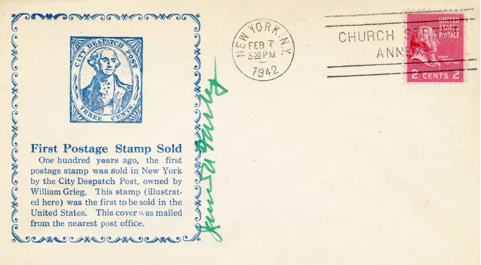 James A. Farley autograph