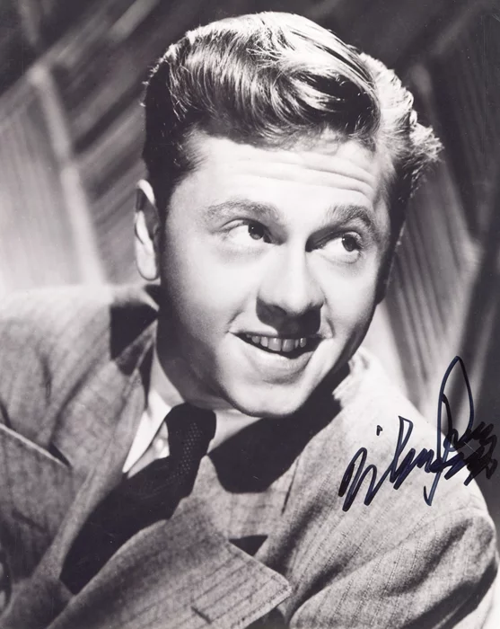 Mickey Rooney autograph