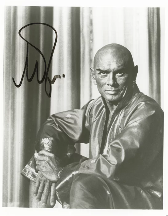 Yul Brynner autograph