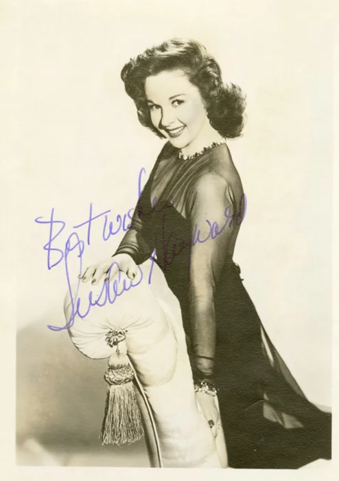 Susan Hayward autograph