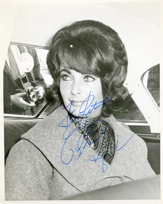 Elizabeth Taylor autograph