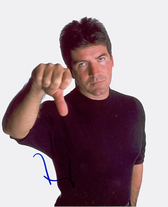 Simon Cowell autograph