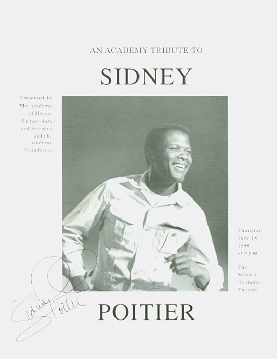 Sidney Poitier autograph