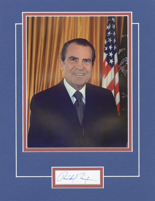Richard Nixon autograph