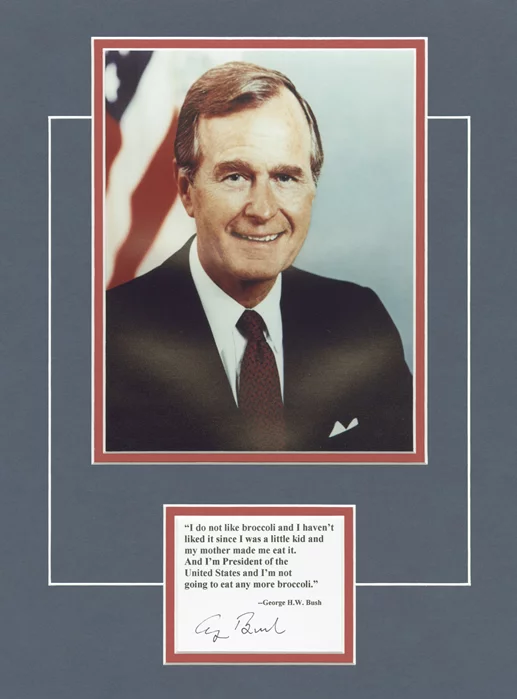 George Bush autograph