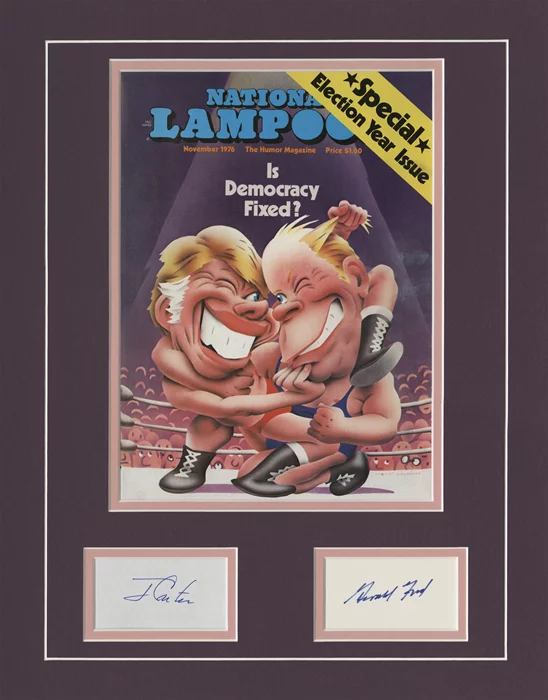 Jimmy Carter and Gerald Ford autograph