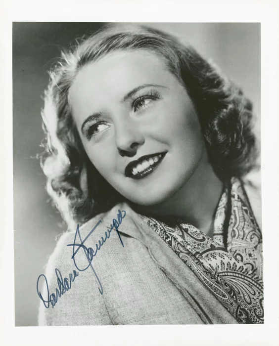 Barbara Stanwyck autograph