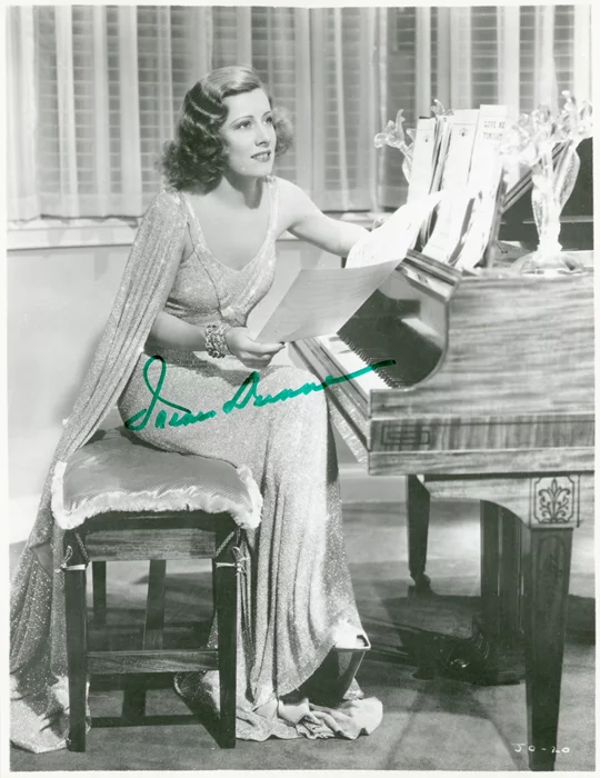 Irene Dunne autograph