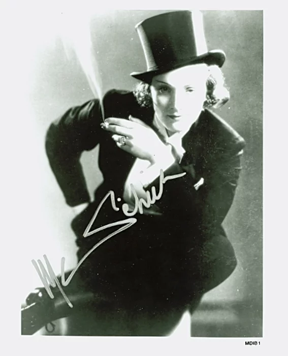 Marlene Dietrich autograph
