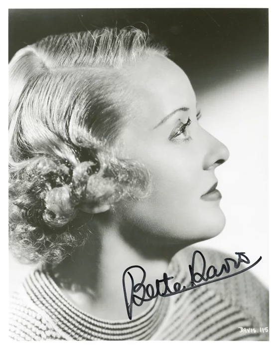 Bette Davis autograph